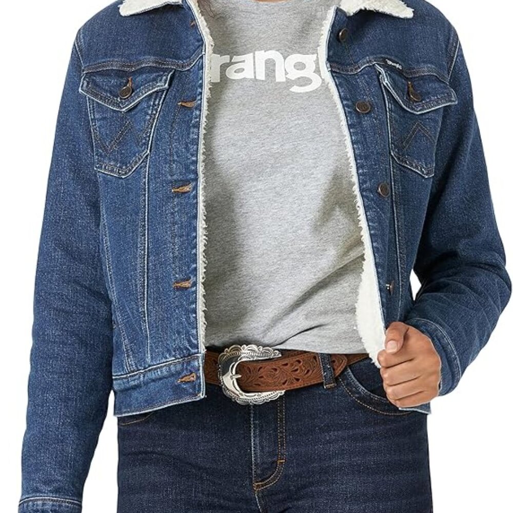 Wrangler Sherpa Denim jacket - Size XL